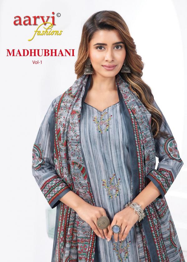 Aarvi Madhubhani Vol-1 – Kurti Pant With Dupatta